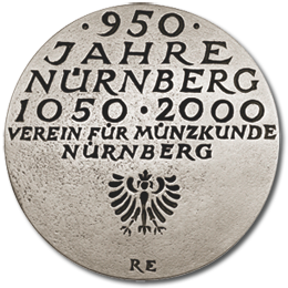Medaille- 950 Jahre Nürnberg 1050-2000